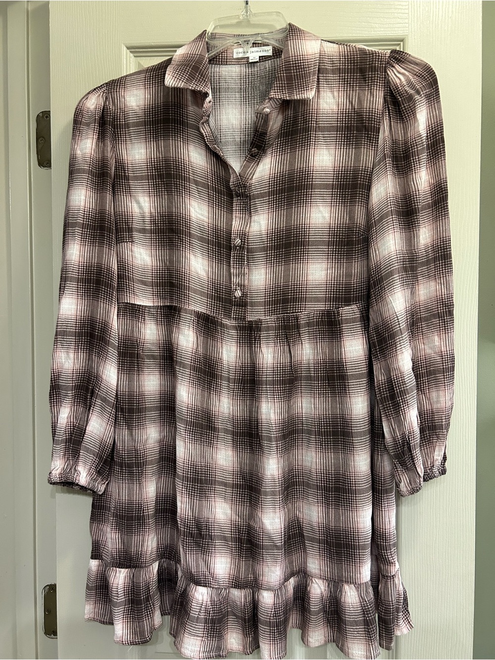 Coco + Jaimeson Plaid Tunic Shirt